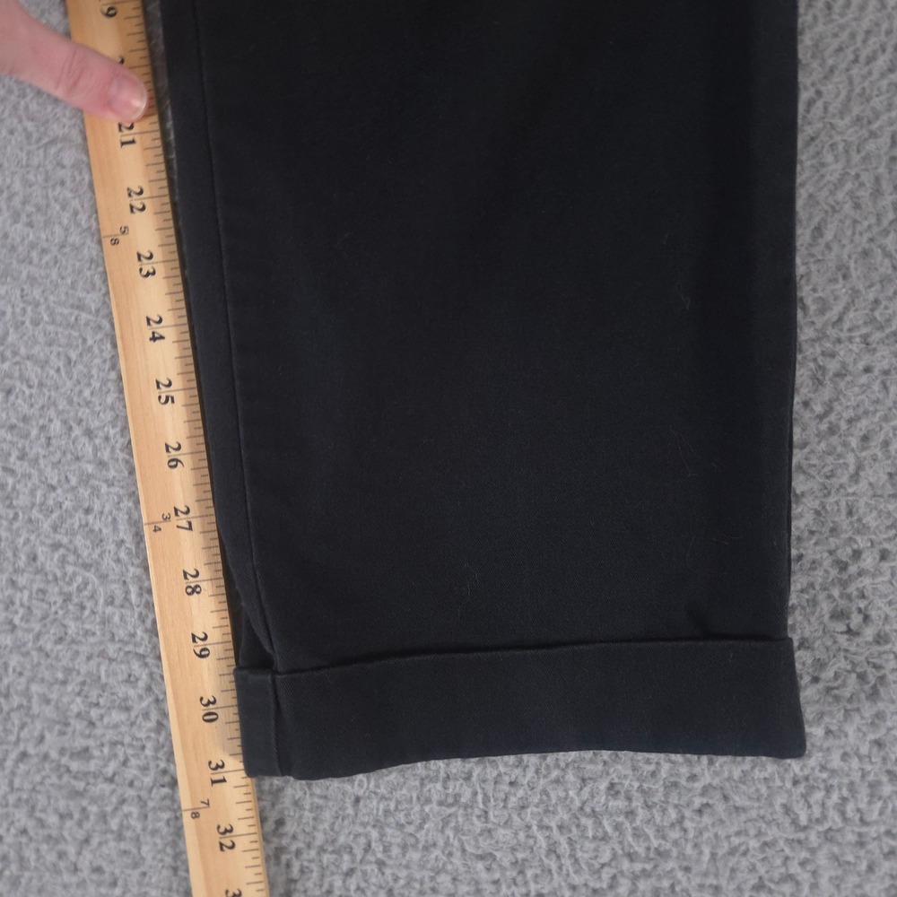 VINTAGE Polo Ralph Lauren Pants Mens 34x32 Black Hammond Cotton Pleated 90s Y2K - Picture 3 of 11